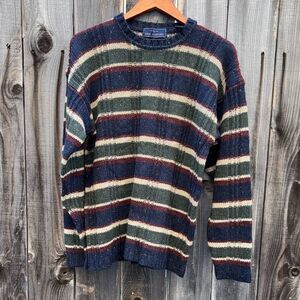 John Ashford Wool Blend Knit Sweater Womens Size Small
